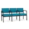 Lesro Lenox 3 Seat Tandem Seating W/ Arms, 64.5 in W 24.5 in L 32 in H LS3103 - alternate 1